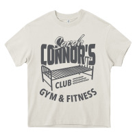 Cream Sarah Connor's Club - Gym & Fitness Heavy Core Tee - artisFamous