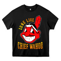Black long live chief wahoos Heavy Core Tee - artisFamous