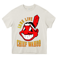 Cream long live chief wahoos Heavy Core Tee - artisFamous