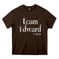 Chocolate Brown team edward twilight Heavy Core Tee - artisFamous