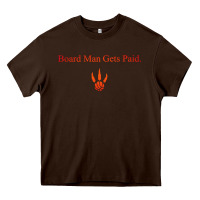 Chocolate Brown toronto kawhi board man gets paid Heavy Core Tee - artisFamous