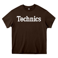 Chocolate Brown technics essential Heavy Core Tee - artisFamous