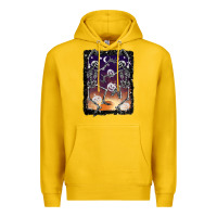 Lemon halloween dancing skeletons stars Premium Hoodie - BarkalooDesign