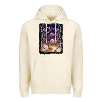 Tofu halloween dancing skeletons stars Premium Hoodie - BarkalooDesign