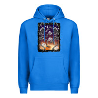 True Royal halloween dancing skeletons stars Premium Hoodie - BarkalooDesign