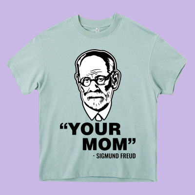 Your Mom  Sigmund Freud Heavy Core Tee Designed By Artisfamous