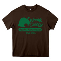 Chocolate Brown Nook's Cranny Heavy Core Tee - artisFamous