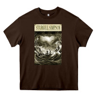 Chocolate Brown sturgill simpson Heavy Core Tee - artisFamous