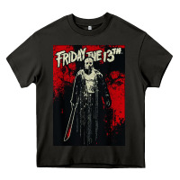 Asphalt friday the 13th jason drip Heavy Core Tee - artisFamous
