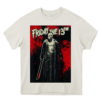 Cream friday the 13th jason drip Heavy Core Tee - artisFamous