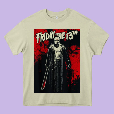 Friday The 13th Jason Drip Heavy Core Tee Designed By Artisfamous