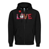 Black valentine's day gnomes love Zipper Hoodie - RanaPortraitStore