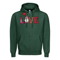 Sports Green valentine's day gnomes love Zipper Hoodie - RanaPortraitStore