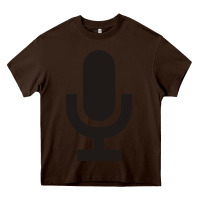 Chocolate Brown microphone funny music Heavy Core Tee - artisFamous