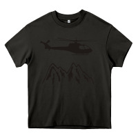 Asphalt mountain rescue helicopter funny Heavy Core Tee - artisFamous