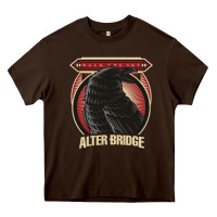 Chocolate Brown Alter Bridge Heavy Core Tee - artisFamous
