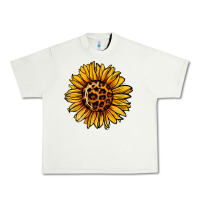 Pistachio sunflower leopard Urban Heavy Tee - Jasminsmagicworld