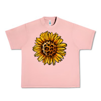 Salmon sunflower leopard Urban Heavy Tee - Jasminsmagicworld