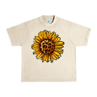 Sandshell sunflower leopard Urban Heavy Tee - Jasminsmagicworld