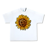 White sunflower leopard Urban Heavy Tee - Jasminsmagicworld