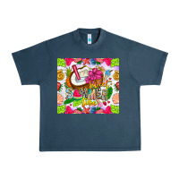 Midnight Navy summer time Urban Heavy Tee - CowhideDigitalArt