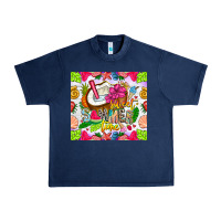 Navy summer time Urban Heavy Tee - CowhideDigitalArt
