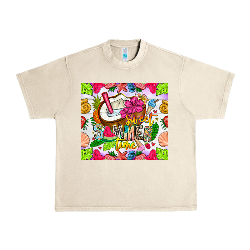 Summer Time Urban Heavy Tee by CowhideDigitalArt | Teevron