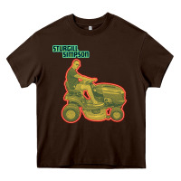 Chocolate Brown Sturgill Simpson Tractor Heavy Core Tee - artisFamous