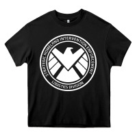 Black agents of shield Heavy Core Tee - artisFamous