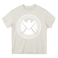Cream agents of shield Heavy Core Tee - artisFamous