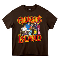 Chocolate Brown gilligan island Heavy Core Tee - artisFamous