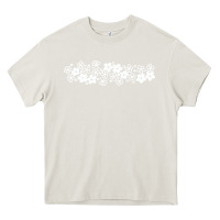 Cream pyrex pattern Heavy Core Tee - artisFamous