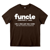 Chocolate Brown funcle definition Heavy Core Tee - artisFamous