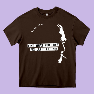 Charles Bukowski Heavy Core Tee Designed By Artisfamous