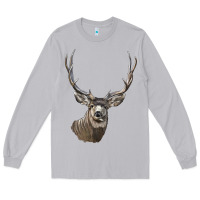 Moon Dust Mule Buck Deer Head Long Sleeve Tee - LillyAllenDesigns