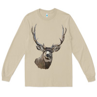 Mushroom Mule Buck Deer Head Long Sleeve Tee - LillyAllenDesigns