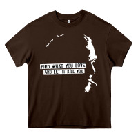 Chocolate Brown charles bukowski Heavy Core Tee - artisFamous