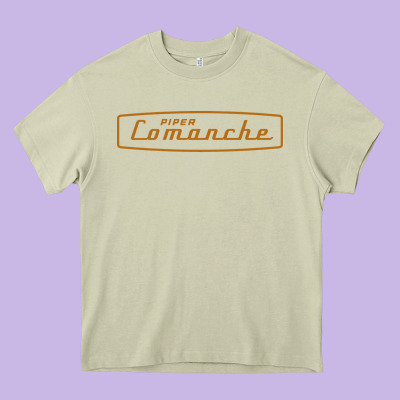Comanche Piper Heavy Core Tee Designed By Artisfamous