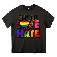 Asphalt spread love not hate Heavy Core Tee - FaDigitalArtStudio