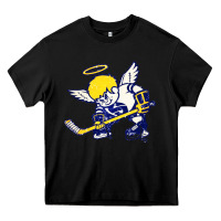 Black fighting saints Heavy Core Tee - artisFamous