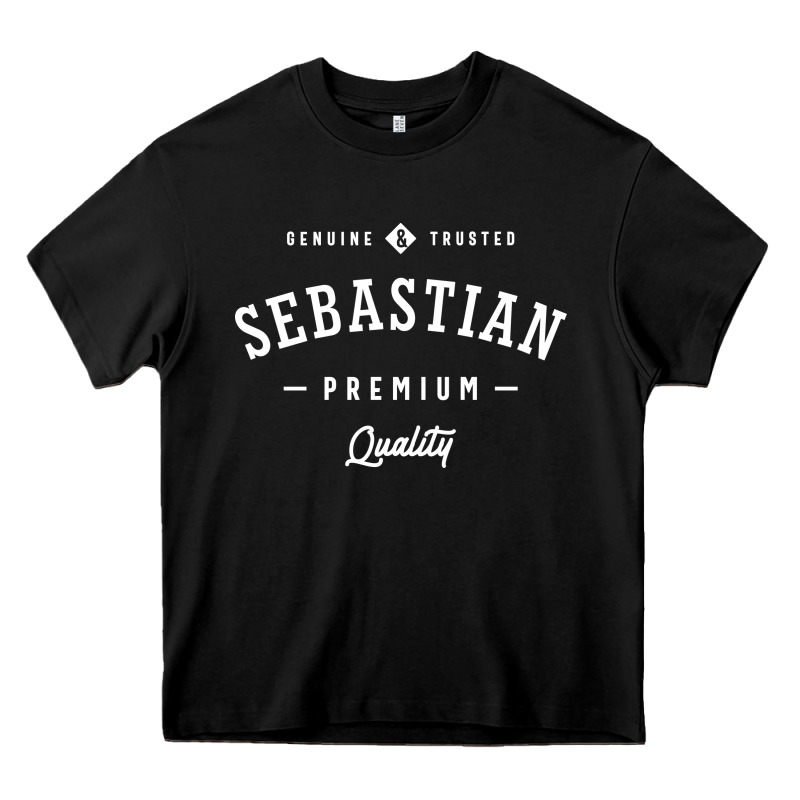 Sebastian Personalized Name Mens Birthday Heavy Core Tee by artisFamous | Teevron