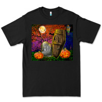 Black headstone and coffin tumbler Premium Tee - BundleAndBundleShop