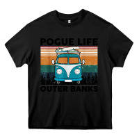 Black pogue life outer banks retro vintage Heavy Core Tee - artisFamous