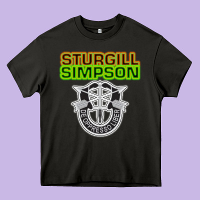 Sturgill Simpson De Oppresso Liber Heavy Core Tee Designed By Artisfamous