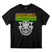 Black Sturgill Simpson De Oppresso Liber Heavy Core Tee - artisFamous