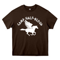 Chocolate Brown camp half blood Heavy Core Tee - artisFamous