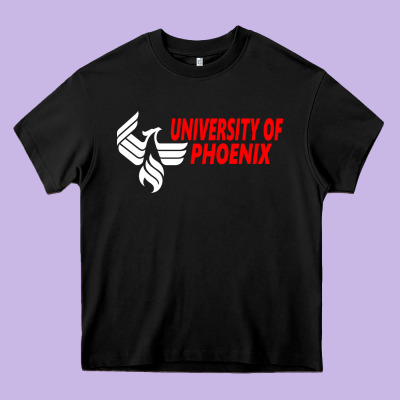 University Of Phoenix Heavy Core Tee Designed By Artisfamous