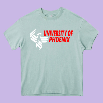 University Of Phoenix Heavy Core Tee Designed By Artisfamous