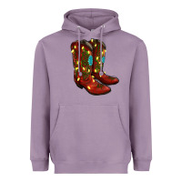 Lavender cowboy boots christmas Heavyweight Hoodie - RanaPortraitStore