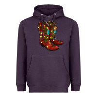 Plum cowboy boots christmas Heavyweight Hoodie - RanaPortraitStore